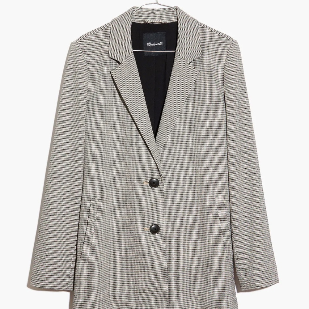 Madewell Dorset Blazer in Houndstooth - Picture 2 of 11
